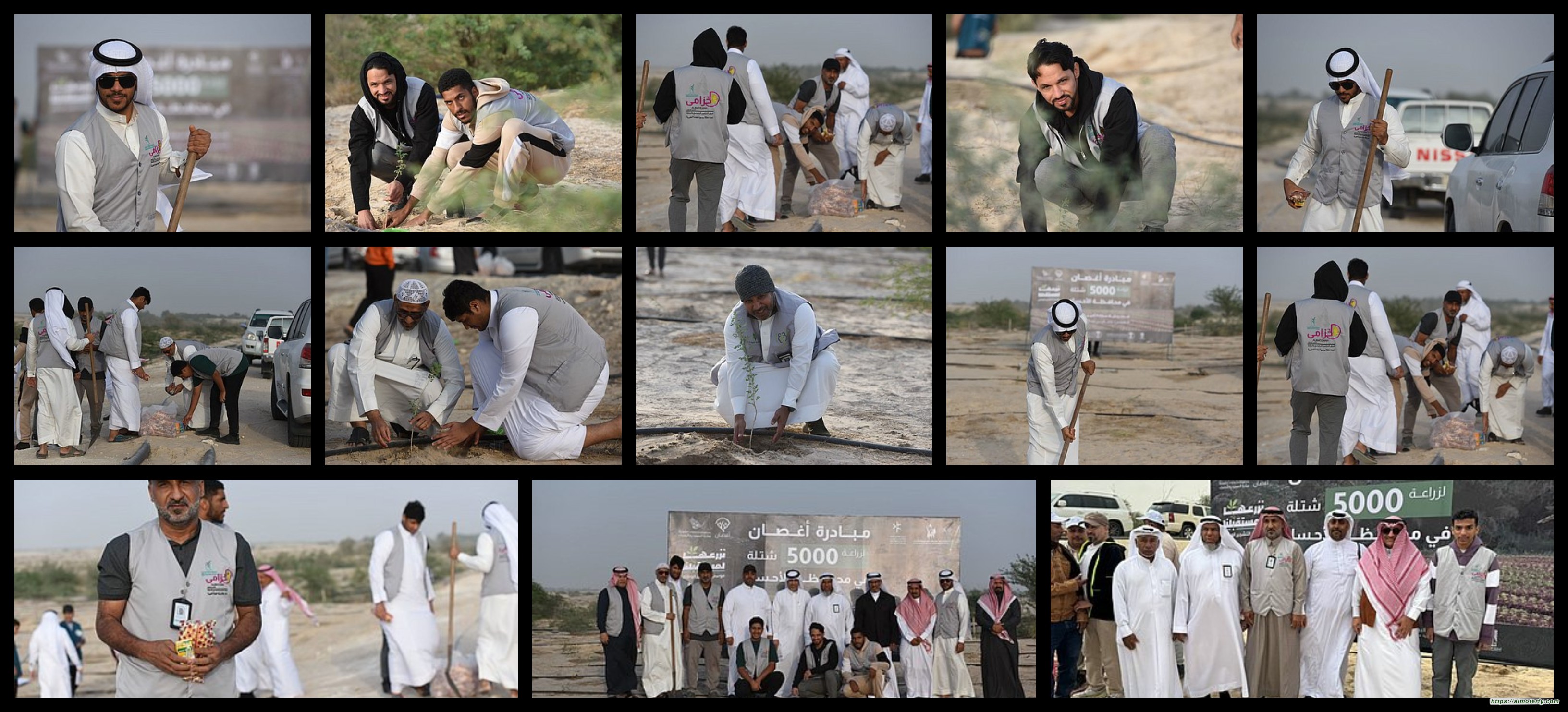 الخزامى التطوعي يشارك في تدشين مبادرة أغصان لجمعية إنماء لزرع 5000 شتلة في في الأحساء