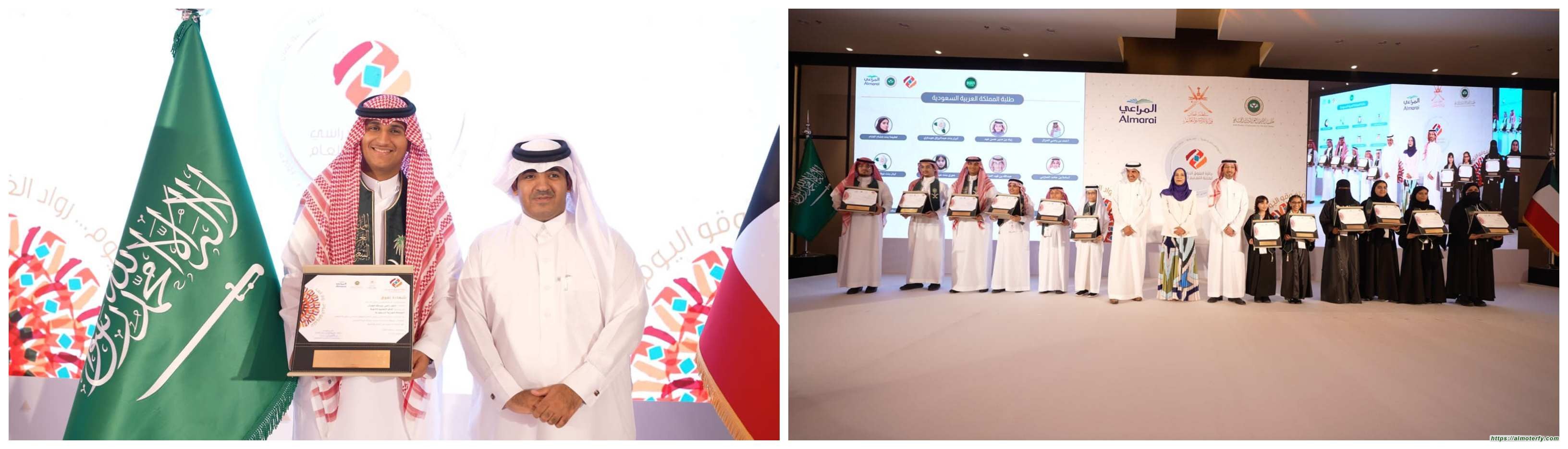 ضمن ١٢ طالباً وطالبةً على مستوى المملكة تكريم طالبين من تعليم الاحساء بجائزة التفوق لمكتب التعليم العربي