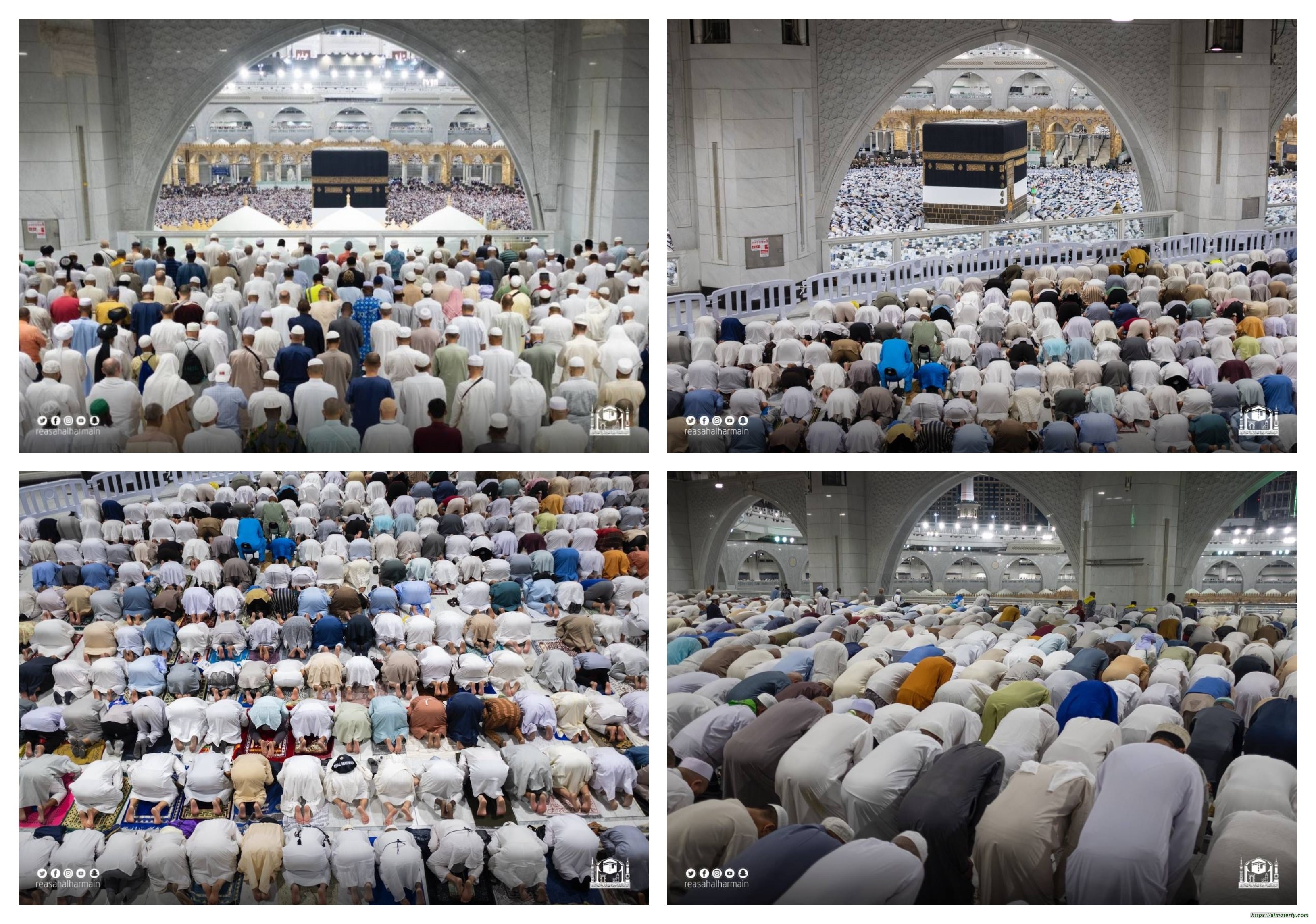 الرواق السعودي من 4 أدوار دور الصحن والدور الأرضي والدور الأول و"الميزانين".