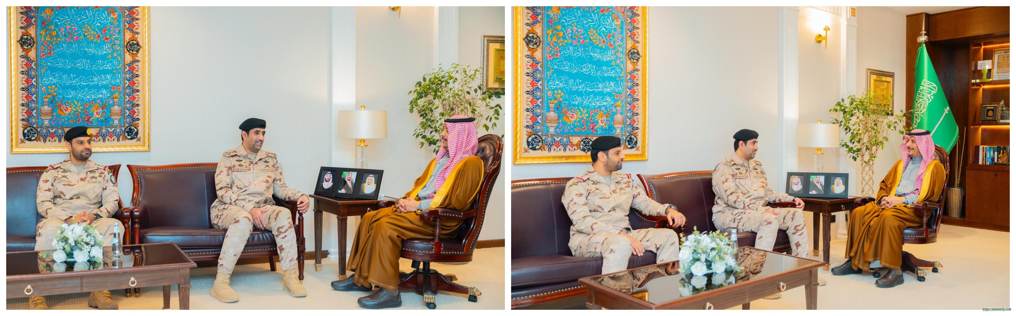 سمو محافظ حفر الباطن يستقبل قائد قوات الطوارئ الخاصة بالمحافظة .