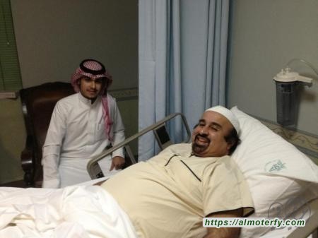 ابو هاني الخرس على السرير الابيض