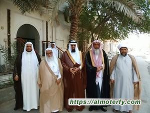 زيارة الامير سعود بن نايف بن عبدالعزيز آل سعود لقاضي المحكمة الجعفرية بالاحساء الشيخ محمد 