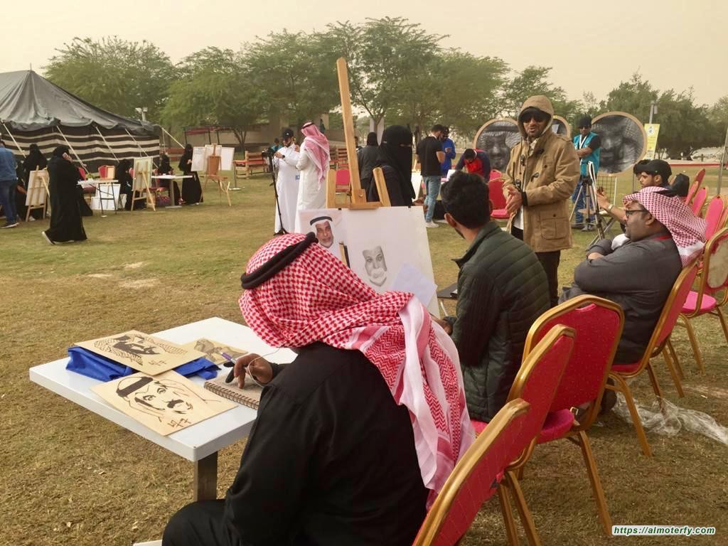 فنون الاحساء تنفذ فعالية (الرسم في الهواء الطلق) بمدينة جواثا بالأحساء