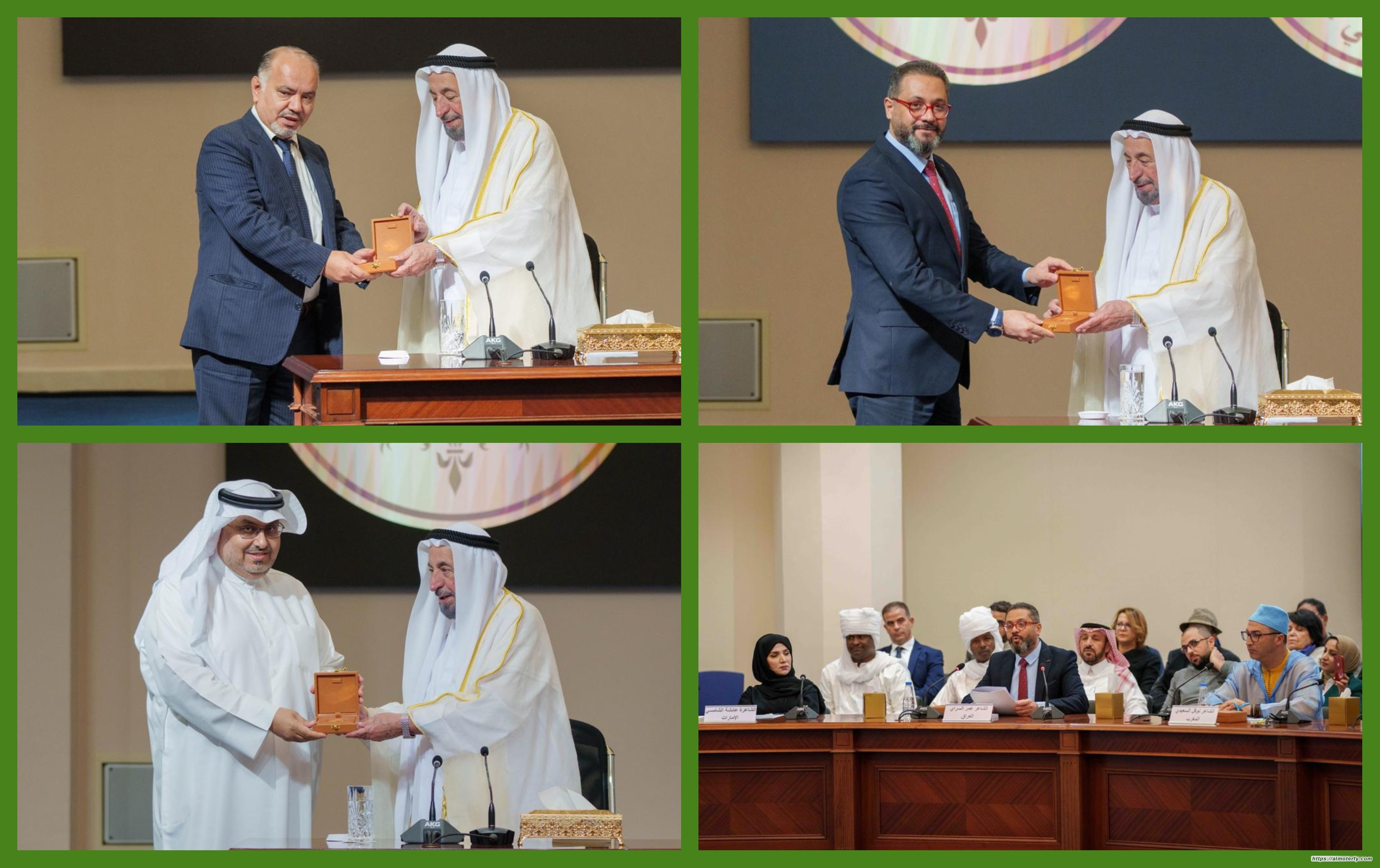 حاكم الشارقة يكرم الشعراء الفائزين بجائزة القوافي 2023