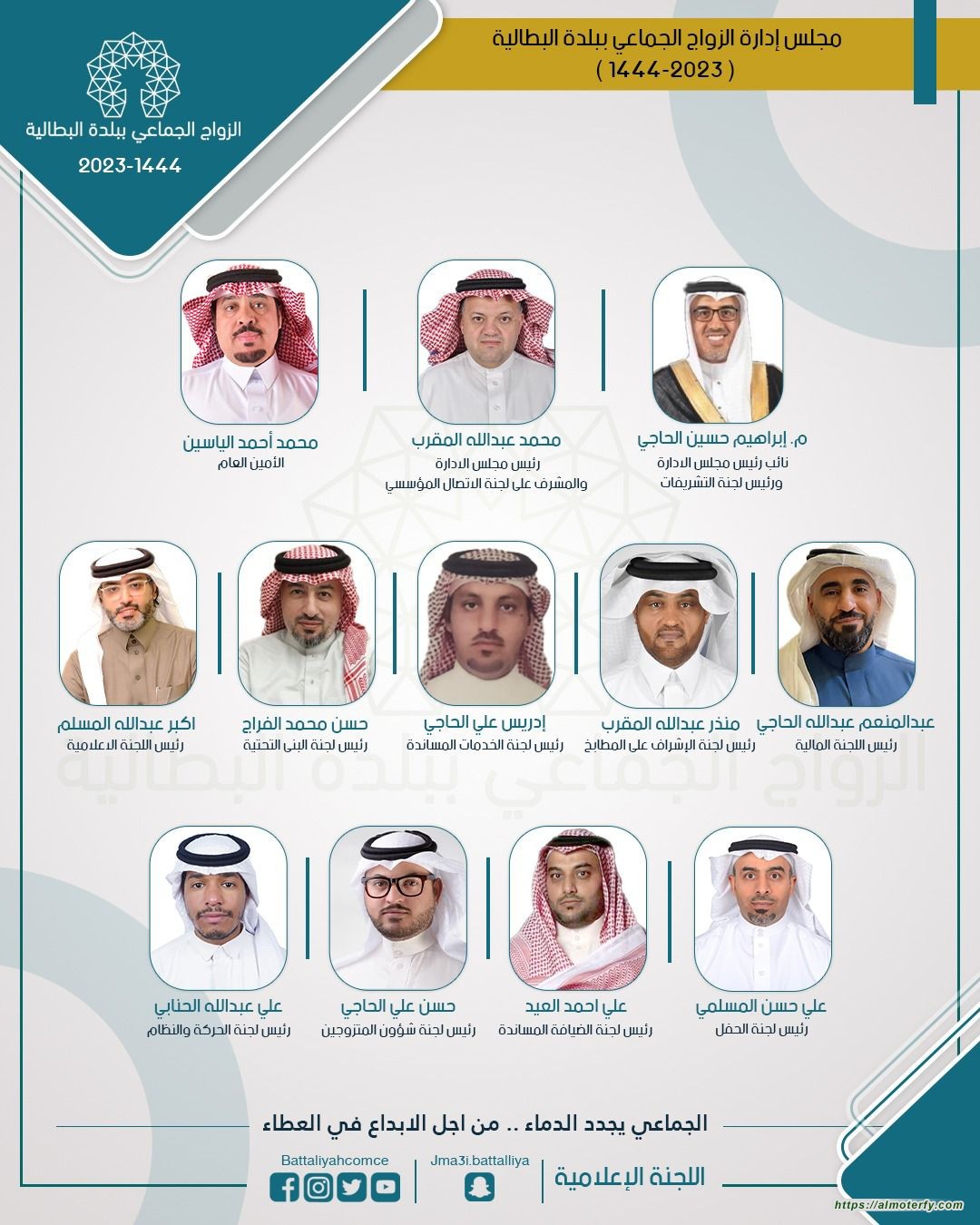 *مجلس إدارة الزواج الجماعي ببلدة البطالية يعيد تشكيل هيكله الاداري التنظيمي *