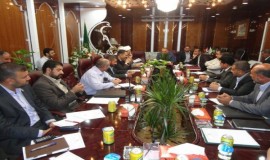 (تقرير مصور) العتبة العلوية في النجف تبحث مستقبل مشاريعها في البنى التحتية 