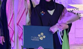 سلمى بنت جواد الخويتم تحصل على الماجستير من جامعة الملك عبدالله للعلوم و التقنية (كاوست) في تخصص علوم و هندسة المواد (تهانينا )