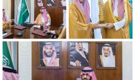 سمو نائب أمير المنطقة الشرقية يستقبل رئيس مجلس إدارة مسابقة مجسم وطن